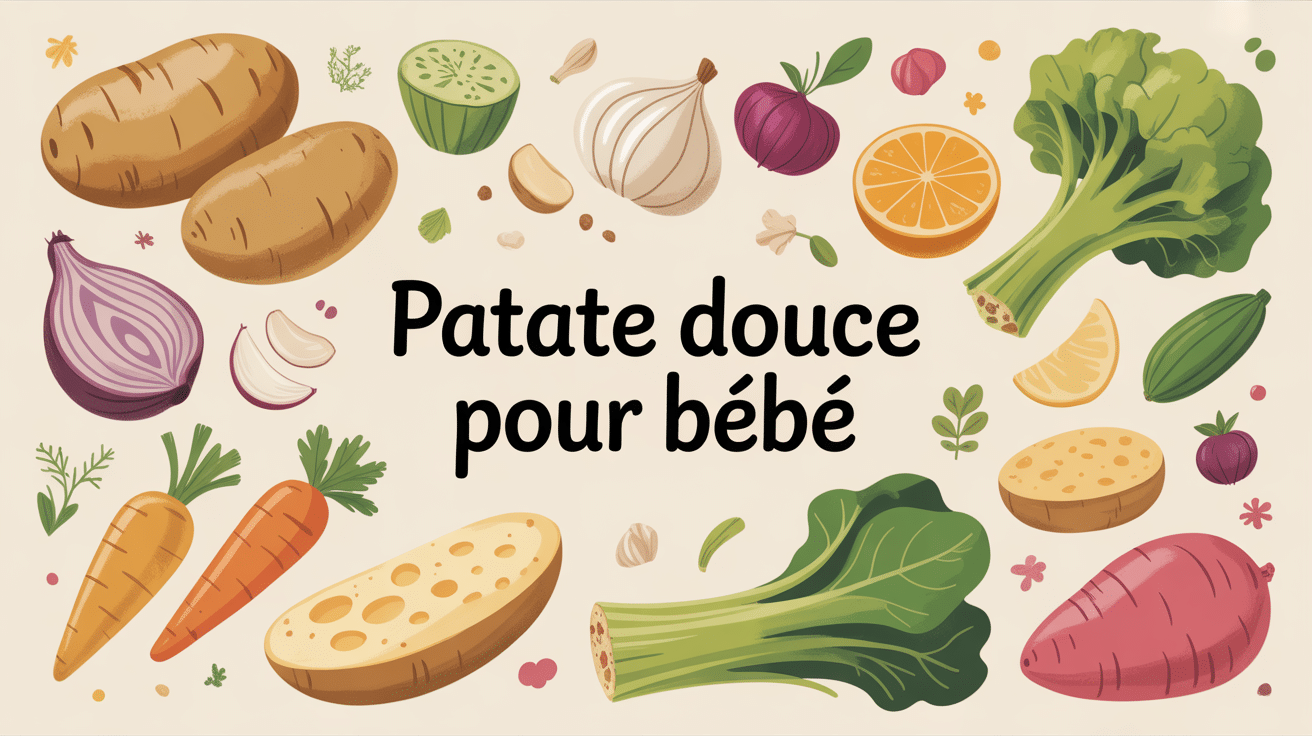avec quoi mélanger la patate douce pour bébé illustration nutrition bébé