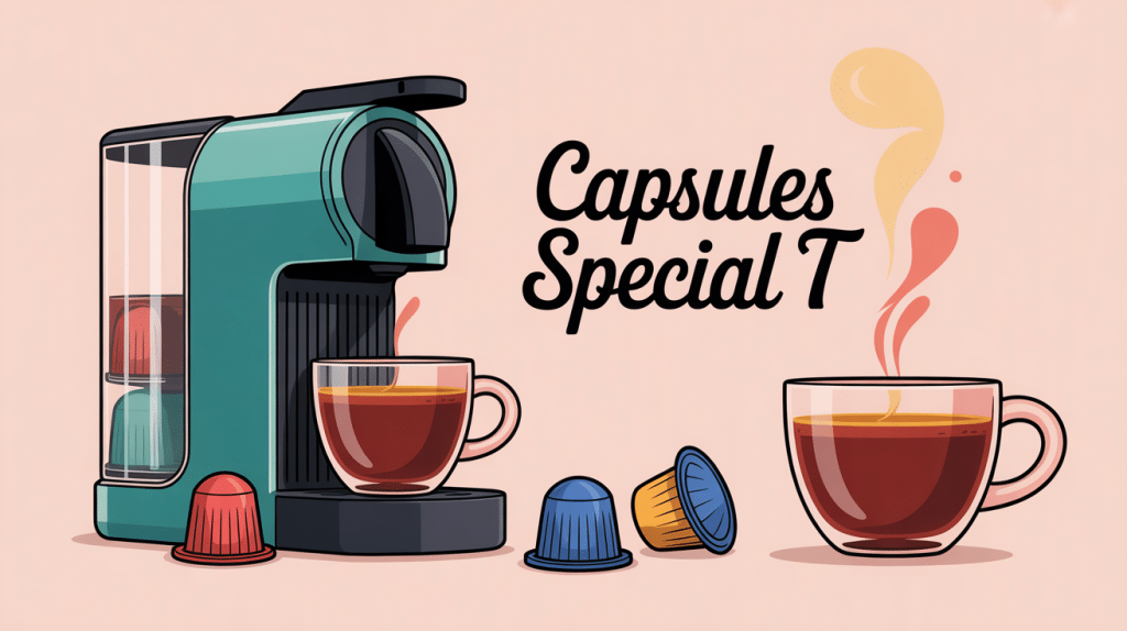 machine special t avec capsules de thé