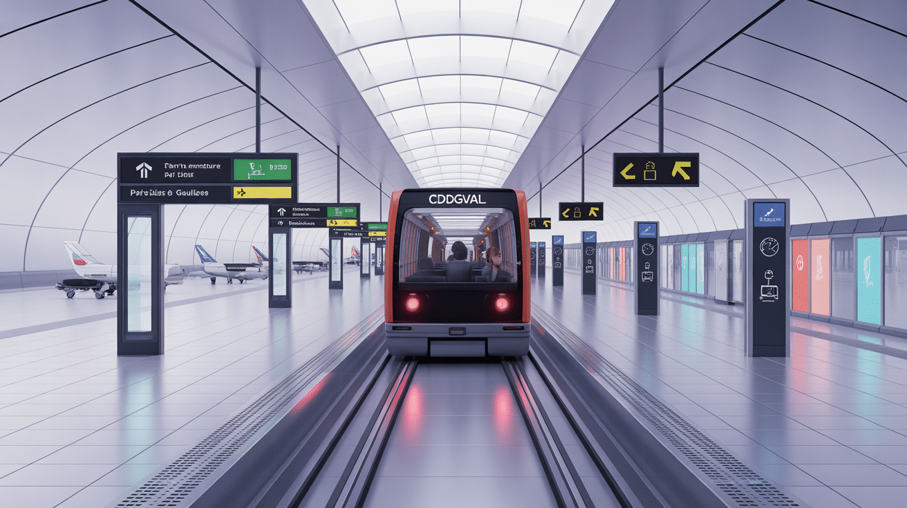 cdgval métro automatique dans l’aéroport paris charles de gaulle
