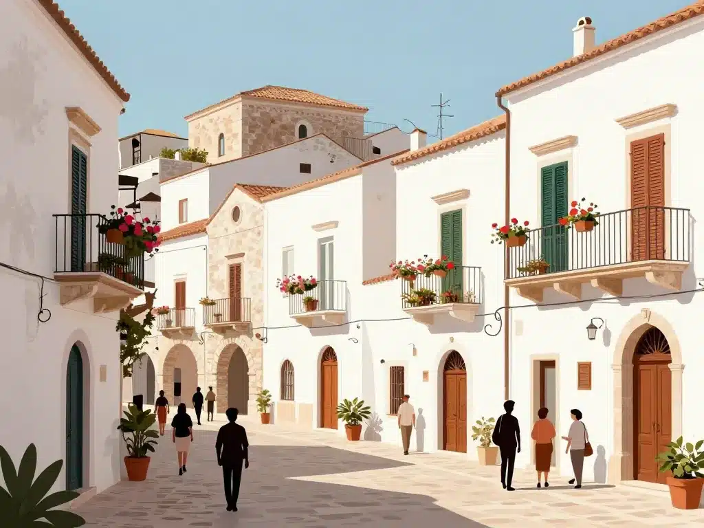 centre historique cisternino ruelles trulli