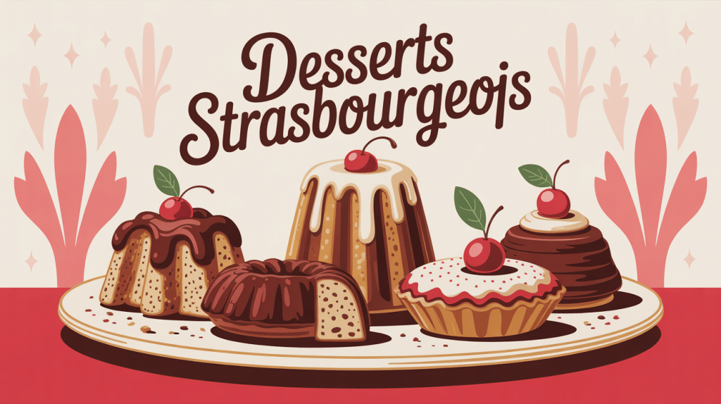 Plateau de dessert strasbourgeois emblématiques