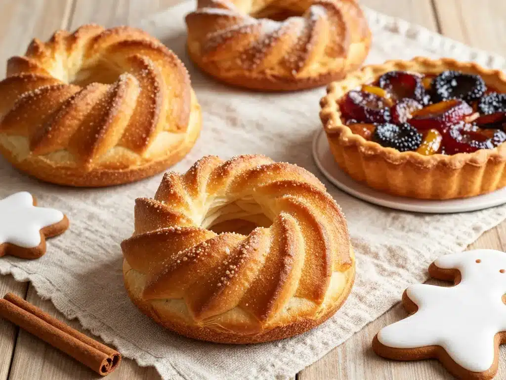 Spécialités dessert strasbourgeois sur table