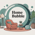 illustration home bubble déco chaleureuse