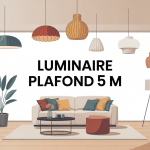 luminaire hauteur sous plafond 5m différents types suspendus
