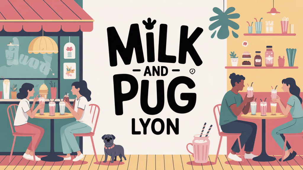 milk and pug lyon café coloré familles