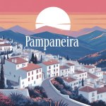 Vue stylisée du village pampaneira alpujarras