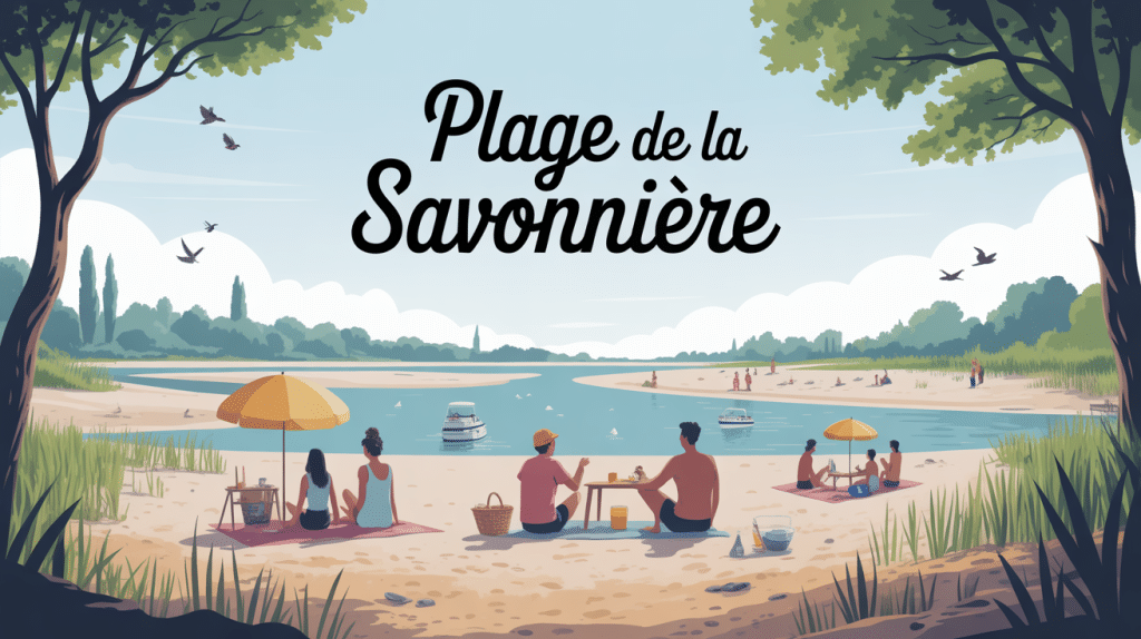 plage de la savonnière nature famille loire