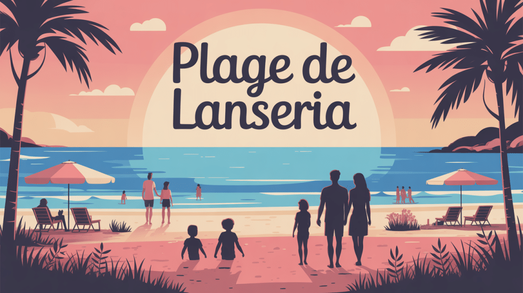 illustration plage de lanseria horizon familles nature