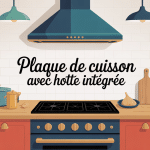 Plaque de cuisson avec hotte intégrée avis cuisine épurée îlot central