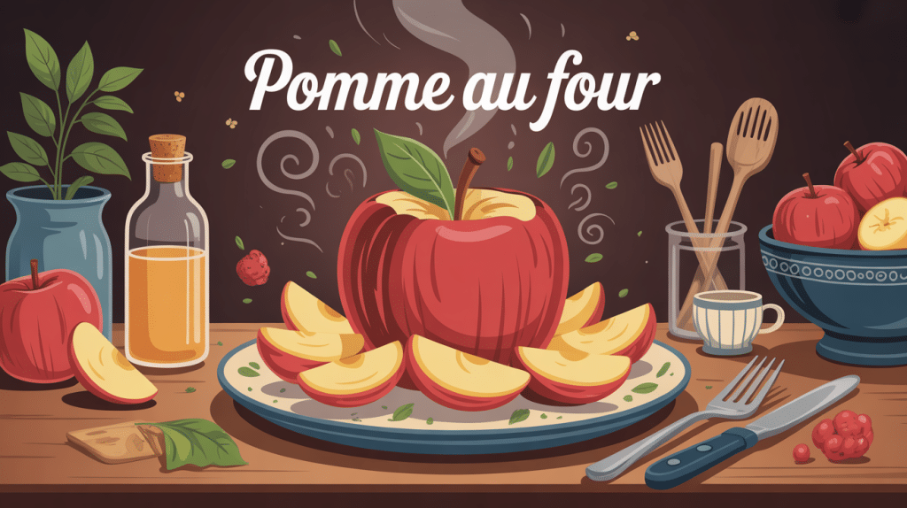 image pomme au four familiale réconfortante