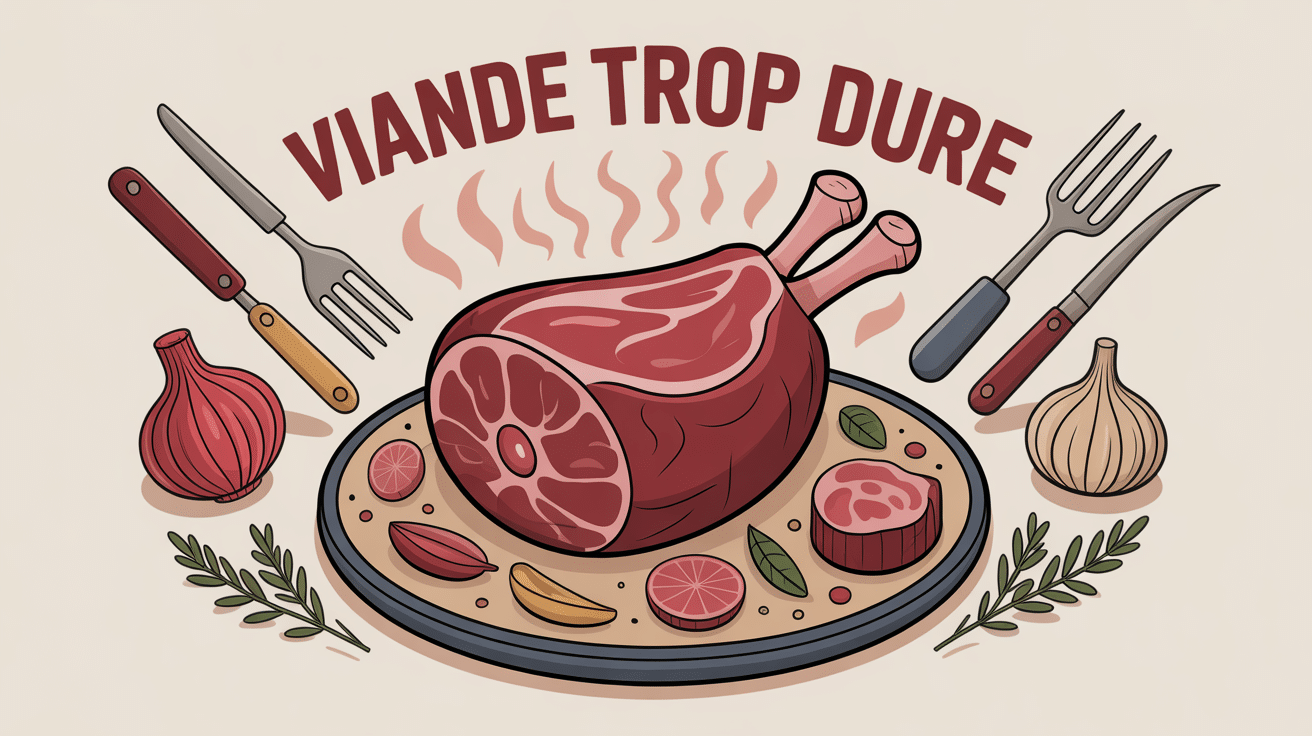 illustration de rattraper une viande trop dure en cuisine