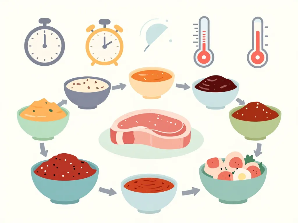 diagramme marinades et cuisson pour rattraper une viande trop dure