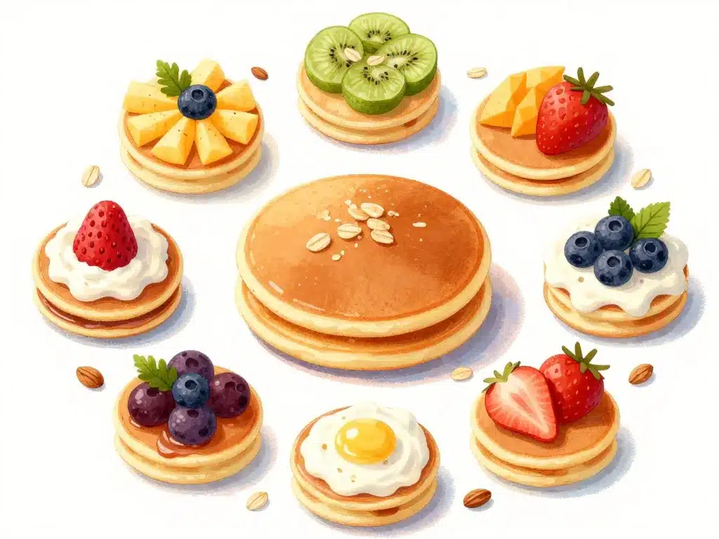 Variantes et garnitures recette pancake flocon d’avoine peu calorique