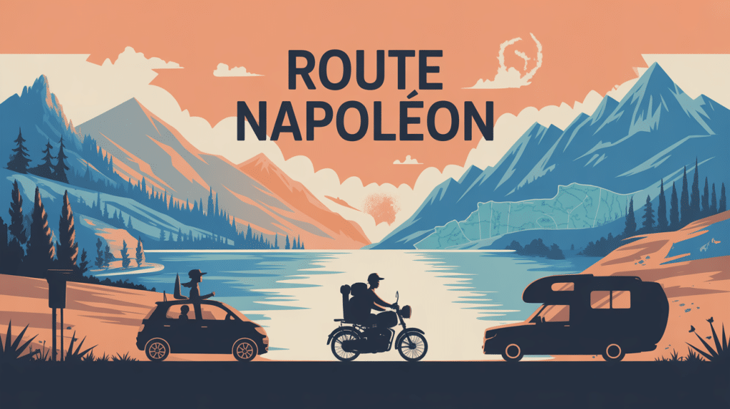 illustration route du napoleon parcours méditerranée alpes