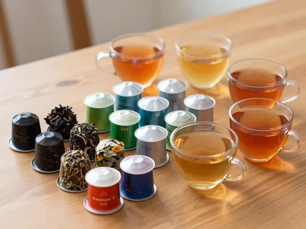 capsules special t sur table groupees par thés