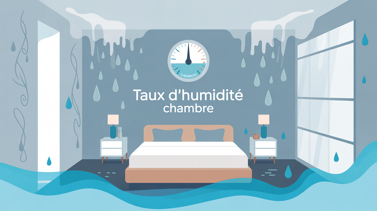 illustration taux humidité chambre 80 hygromètre moisissures ambiance fraîche