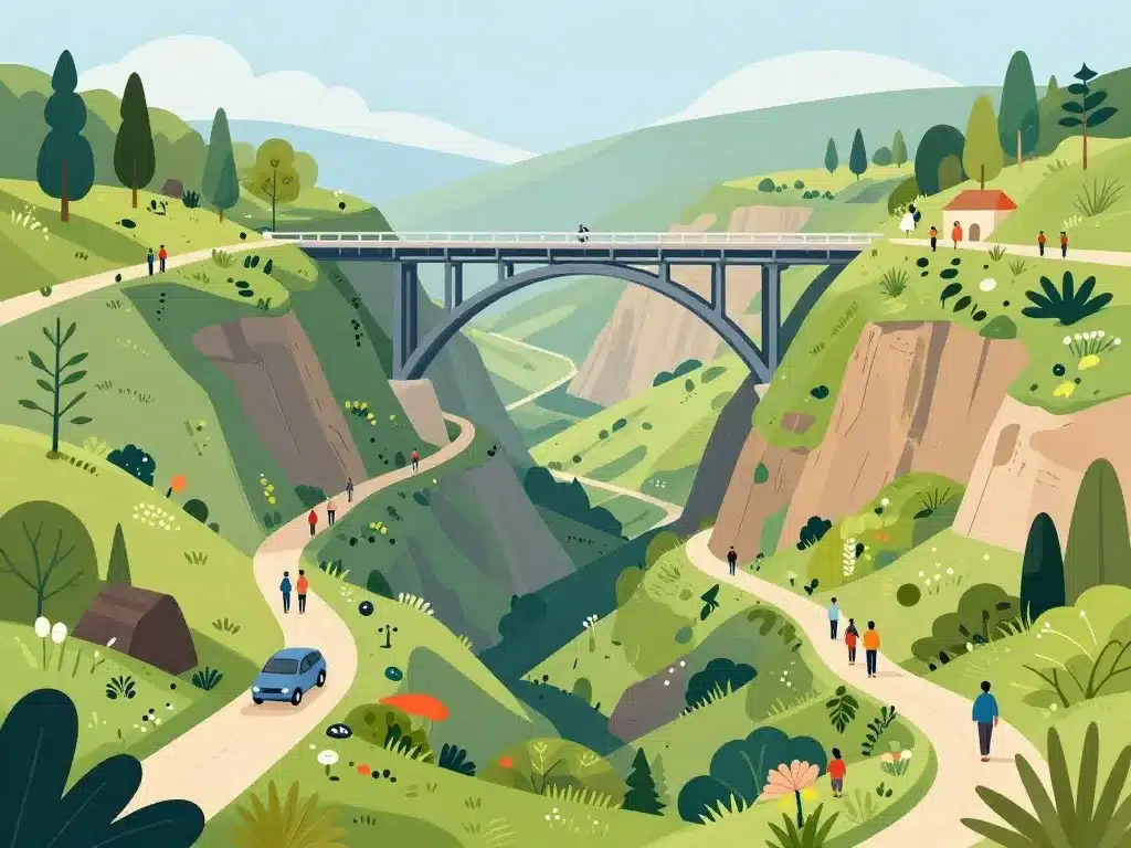 accès randonnée et visite viaduc du viaur
