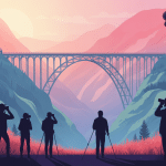 viaduc du viaur illustré surplombant la vallée