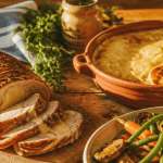 accompagner un roti orloff avec légumes et gratin