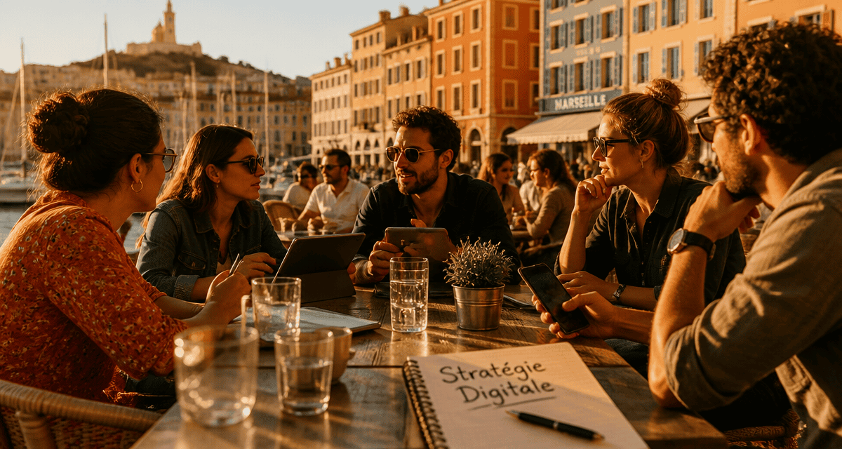 agence influenceur marseille terrasse café