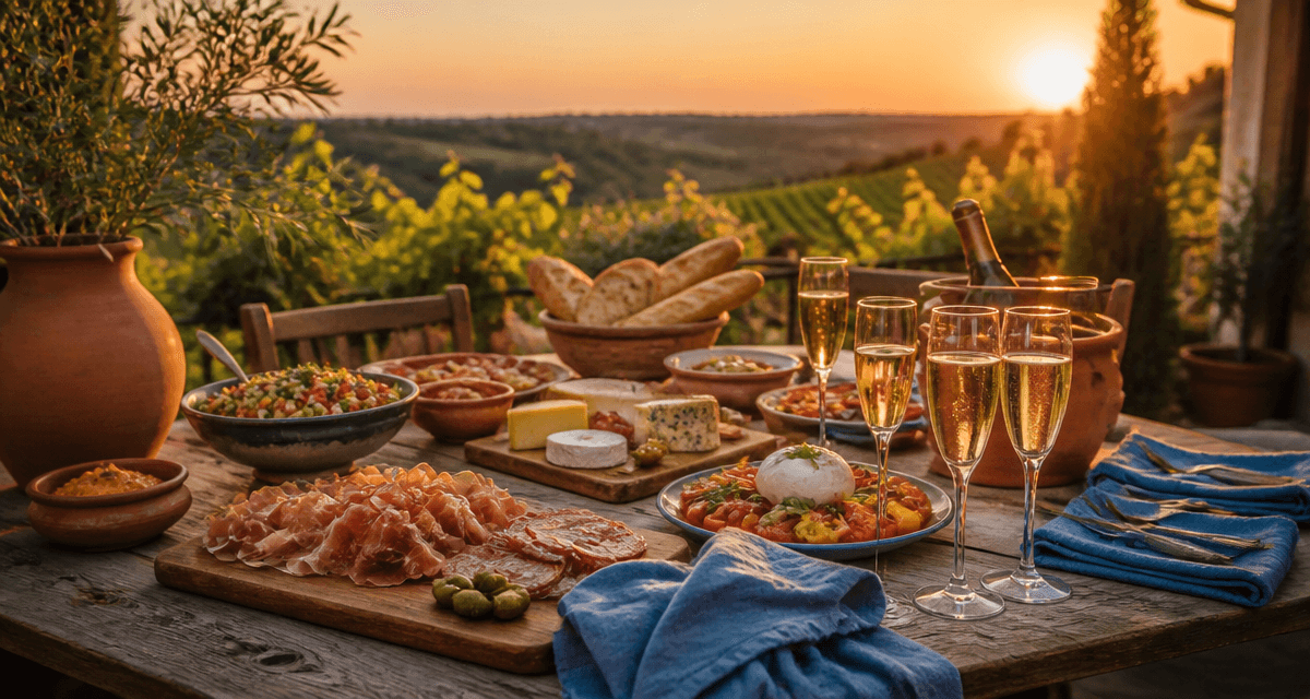 Buffet traiteur dans la Marne en plein air