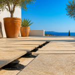 Carreler sur plot terrasse grès cérame méditerranéenne