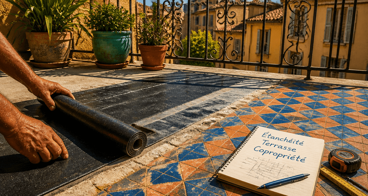 étanchéité terrasse privative copropriété ouvrier membrane