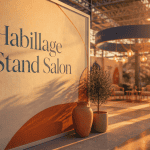 habillage stand salon, cloison textile sur cadre aluminium