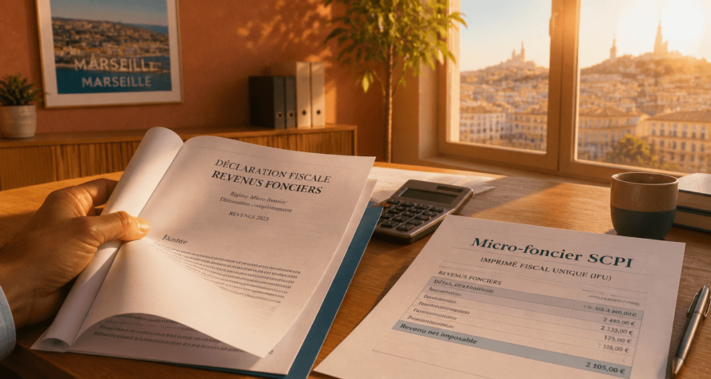 micro foncier et scpi déclaration fiscale sur bureau