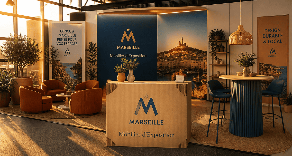 mobilier pour stand exposition comptoir lounge design