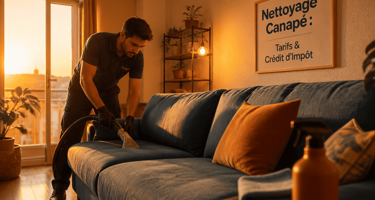 nettoyage canape prix technicien tissu bleu Marseille