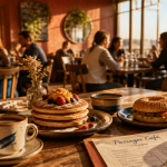 Brunch Passager Cafe Paris pancakes bagels café