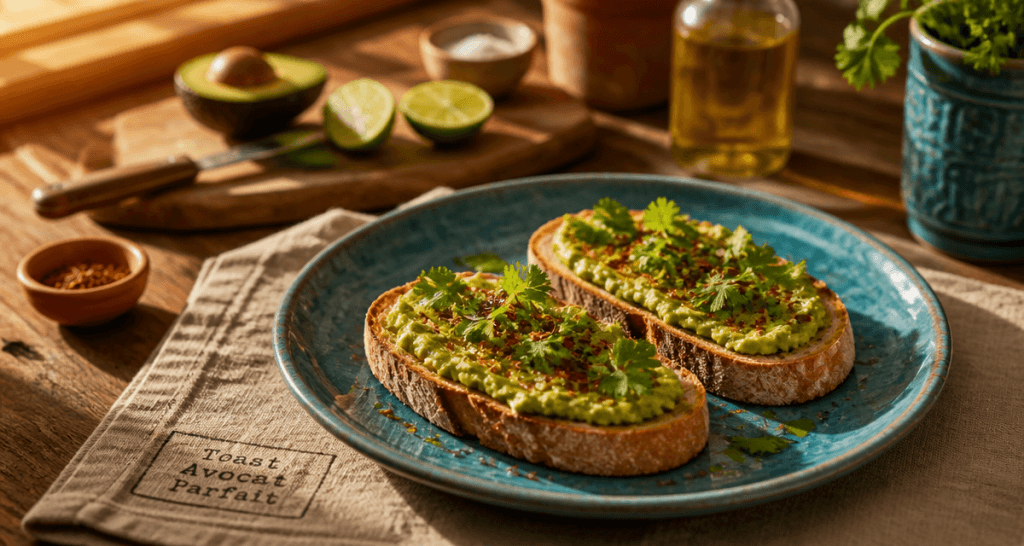 recettes toast avocat sur pain au levain