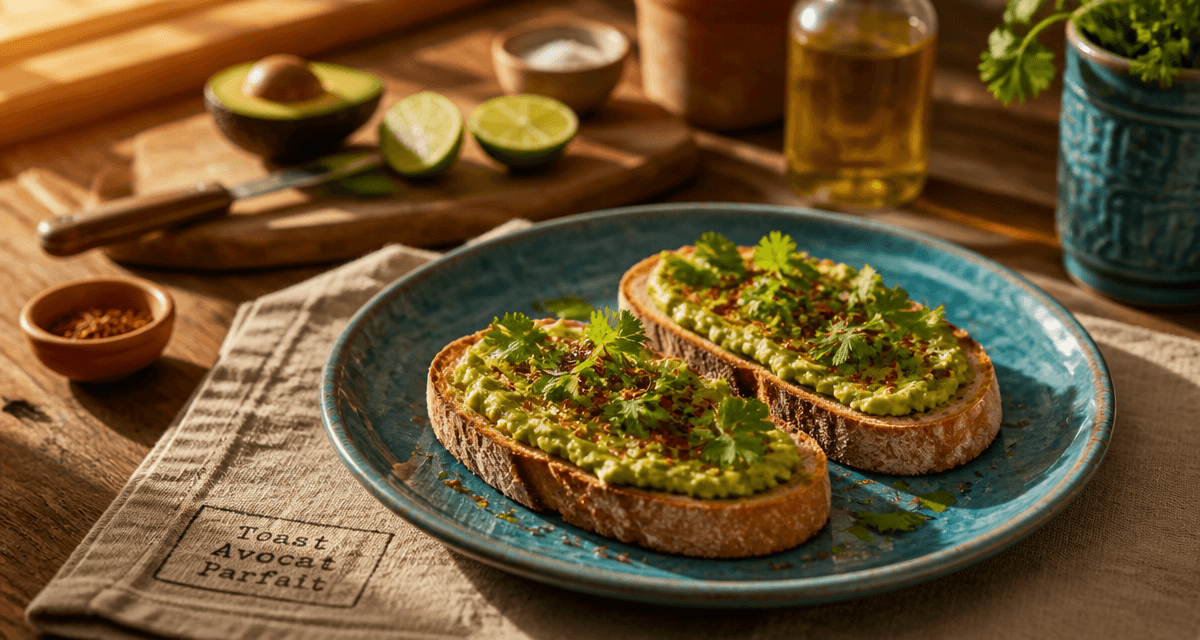 recettes toast avocat sur pain au levain