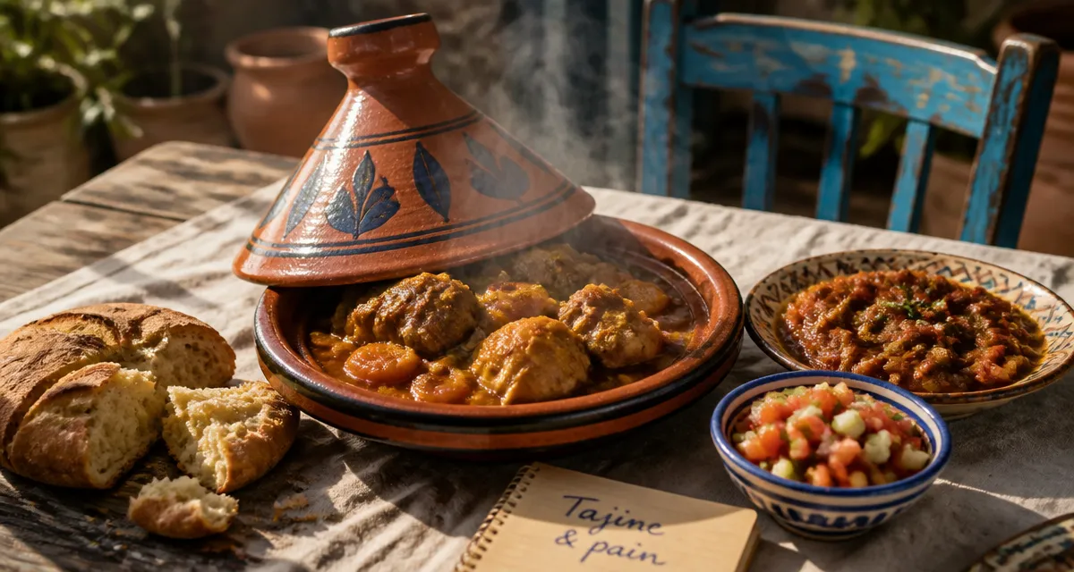 Accompagnement tajine avec 3 féculents et semoule