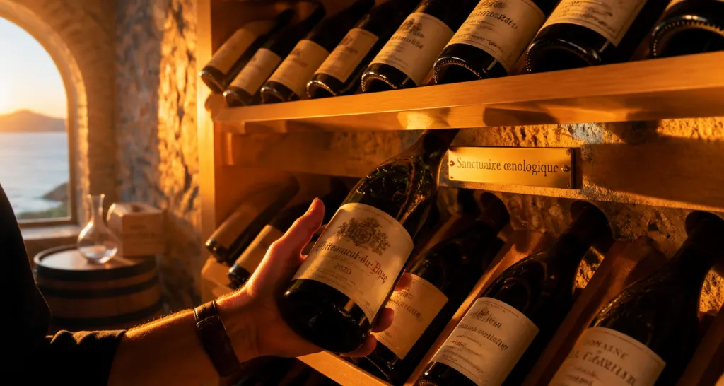 cave a vin comment choisir, main ajuste bouteille