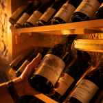 cave a vin comment choisir, main ajuste bouteille