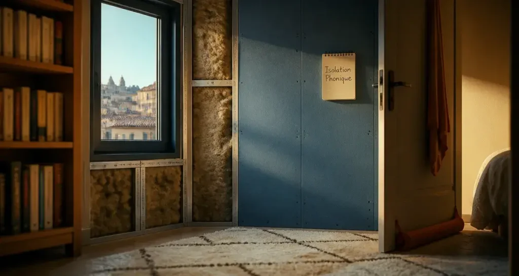 Isoler phoniquement une pièce : mur phonique avec laine minérale et plaques de plâtre