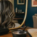 Quel balayage sur cheveux blancs : poivre et sel en balayage, sans effet racine