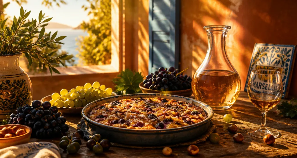 Recette au raisin clafoutis et fruits frais
