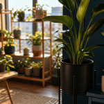Support plante intérieur : stabilité anti-chute des pots