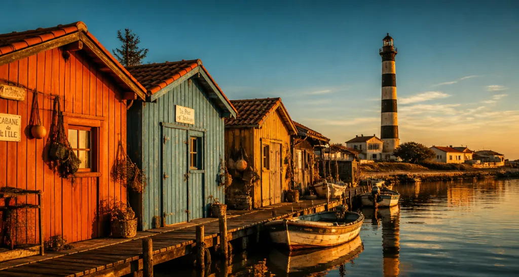 visite ile d oleron port ostréicole coucher soleil