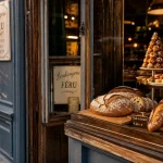 boulangerie féru à Louveciennes : vitrine de pain au levain et baguettes