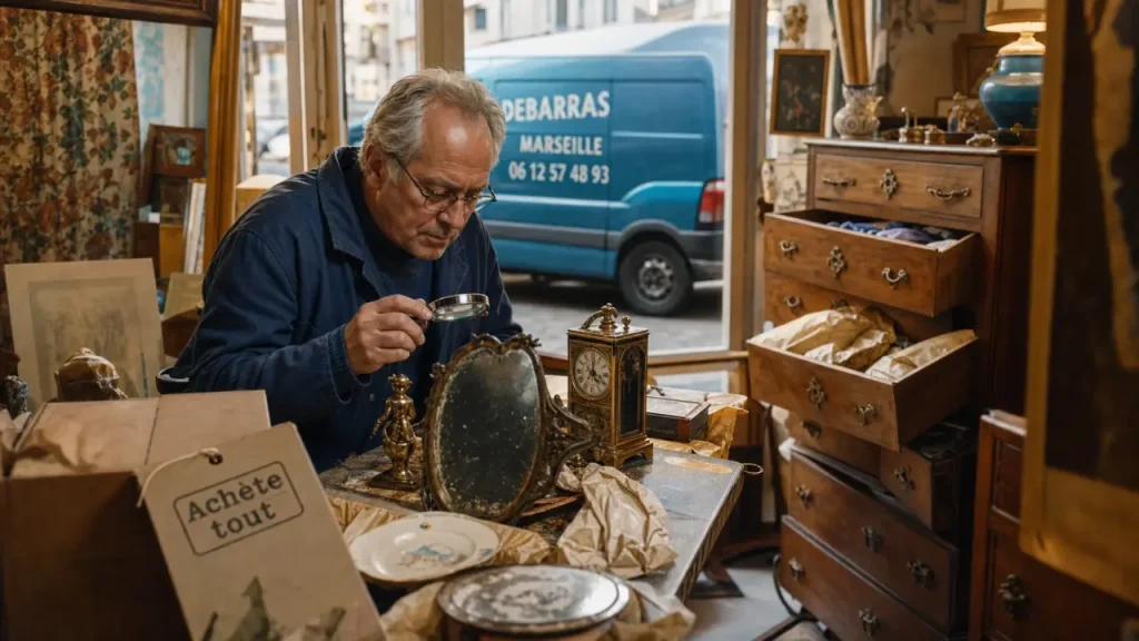 Brocanteur qui achète tout : contrôle des objets avant vente et débarras
