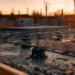 Dalle beton ferraillage : treillis soudé acier sur chantier