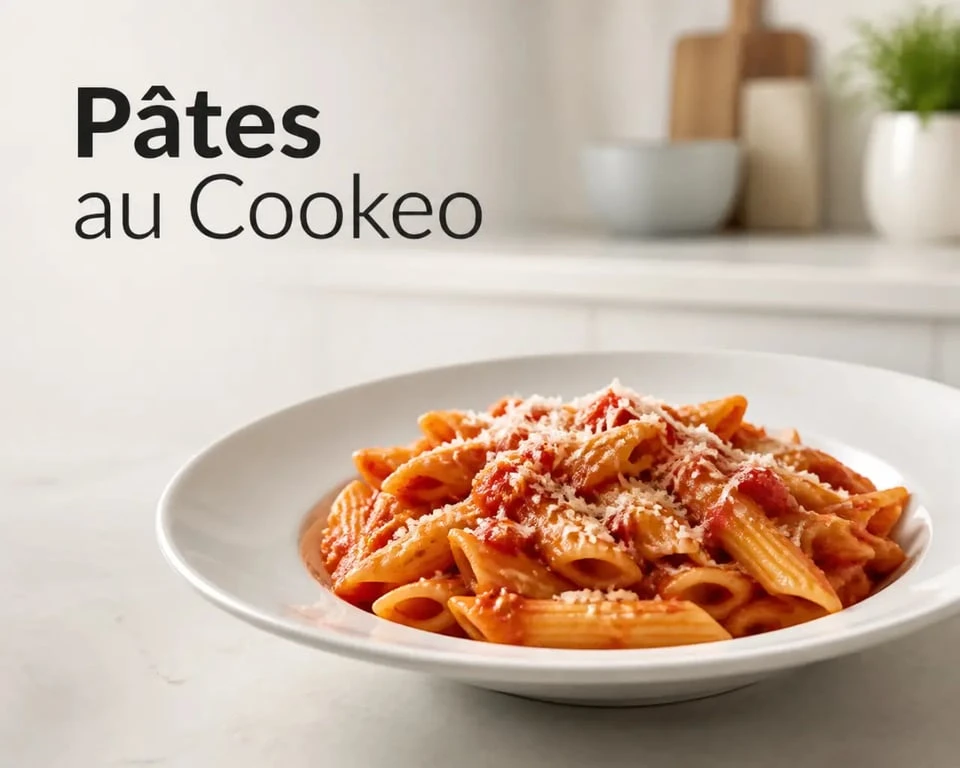 Comment cuire des pâtes au Cookeo : plat de pâtes bien réussi, servi chaud dans une assiette
