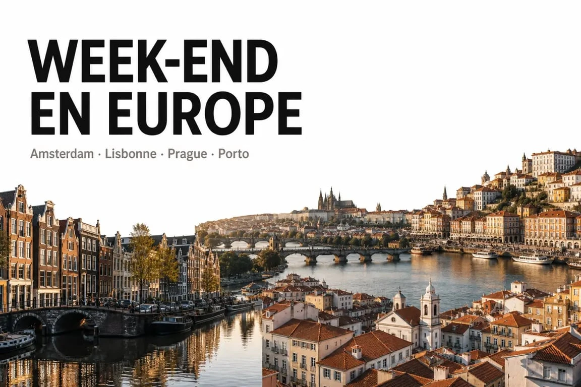 Weekend en Europe : inspiration de villes européennes pour un court séjour