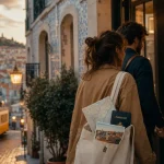 Lisbonne pour un weekend en europe : rue pavée, tramway et azulejos