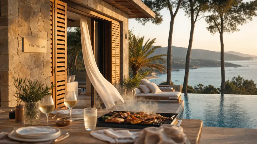 Location villa corse luxe avec piscine et vue mer
