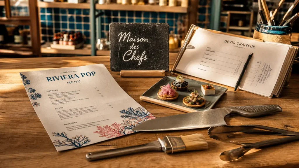 Maison des Chefs : restaurant, boutique ou traiteur, menu et ardoise
